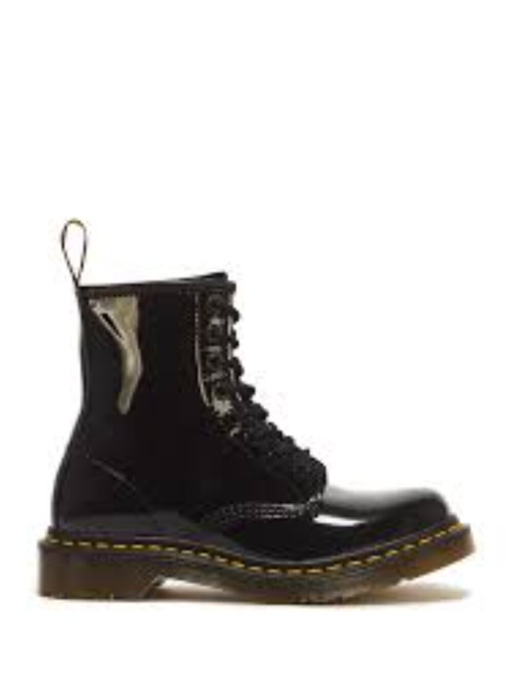 Doc Martens Black Patent Lace-Up Boots